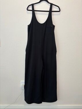 Savage X Fenty Black Wide-Leg Scoop-Neck Jumpsuit